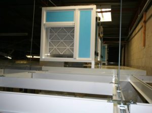 AHU Installation above Incubator