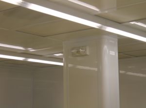 Cleanroom Return Air Column and Tear Drop Lighting
